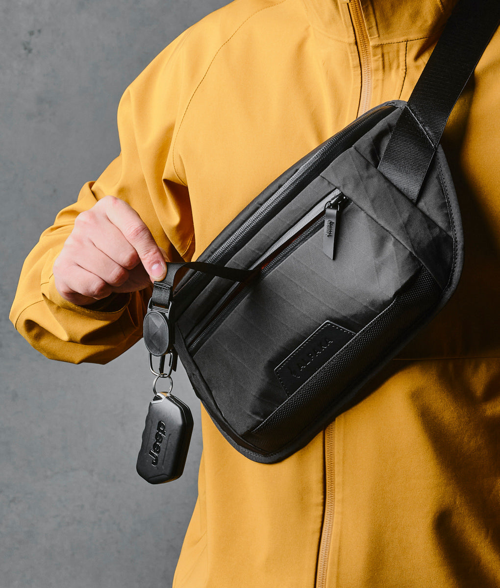 Stylish Alpaka Bravo Sling Mini V2 bag, perfect for daily use and travel, combining durability with sleek design.