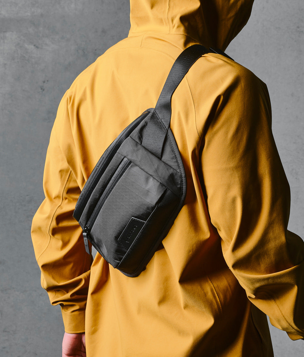 Stylish Alpaka Bravo Sling Mini V2 bag, perfect for daily use and travel, combining durability with sleek design.