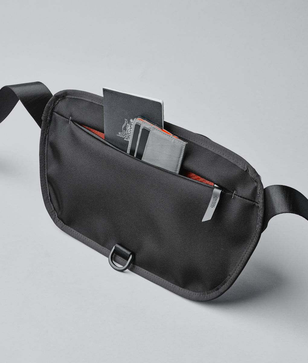 Stylish Alpaka Bravo Sling Mini V2 bag, perfect for daily use and travel, combining durability with sleek design.