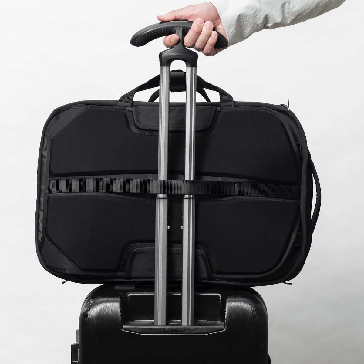 Black Ember Forge 40L Expandable travel backpack