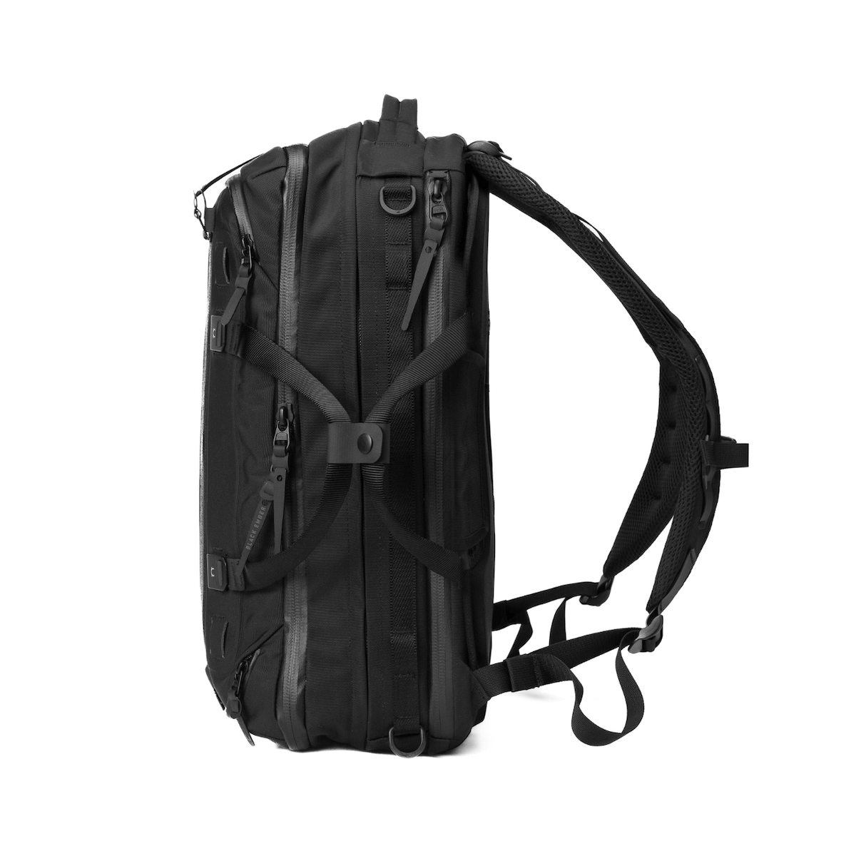 Black Ember Forge 40L Expandable travel backpack