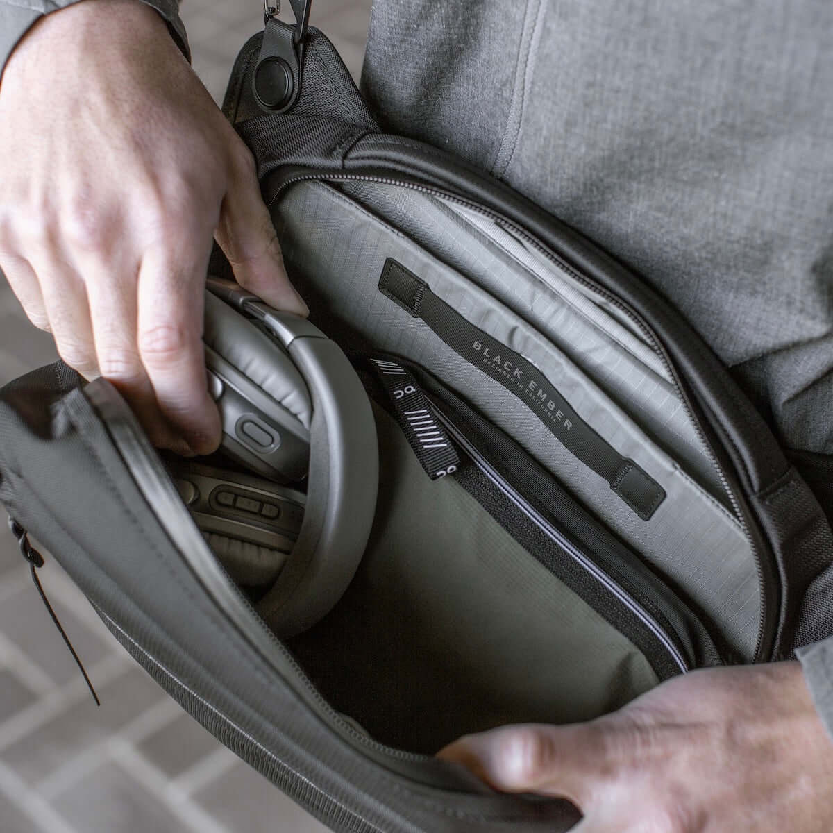 Black Ember Grip Sling stylish and durable carrying solution for daily use