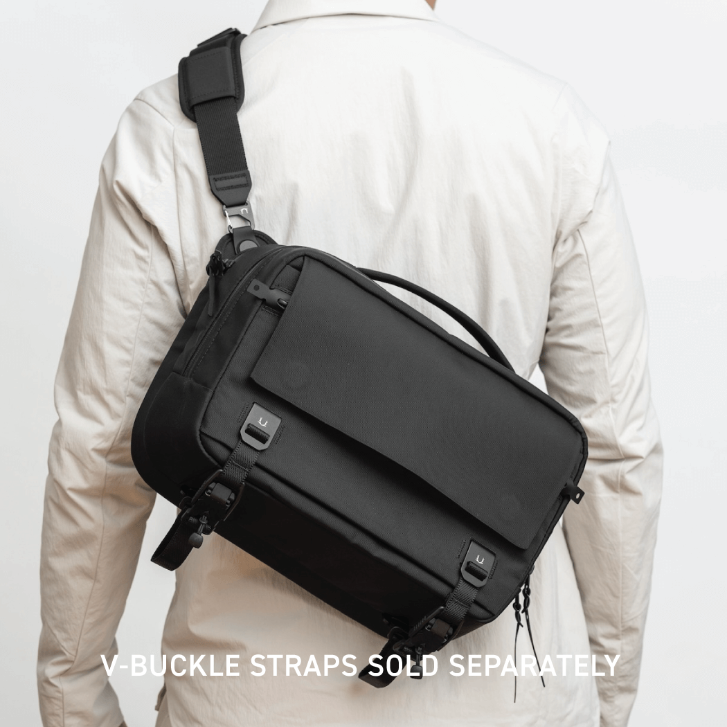 Black Ember Grip Sling 12L backpack designed for urban mobility and durable everyday carry