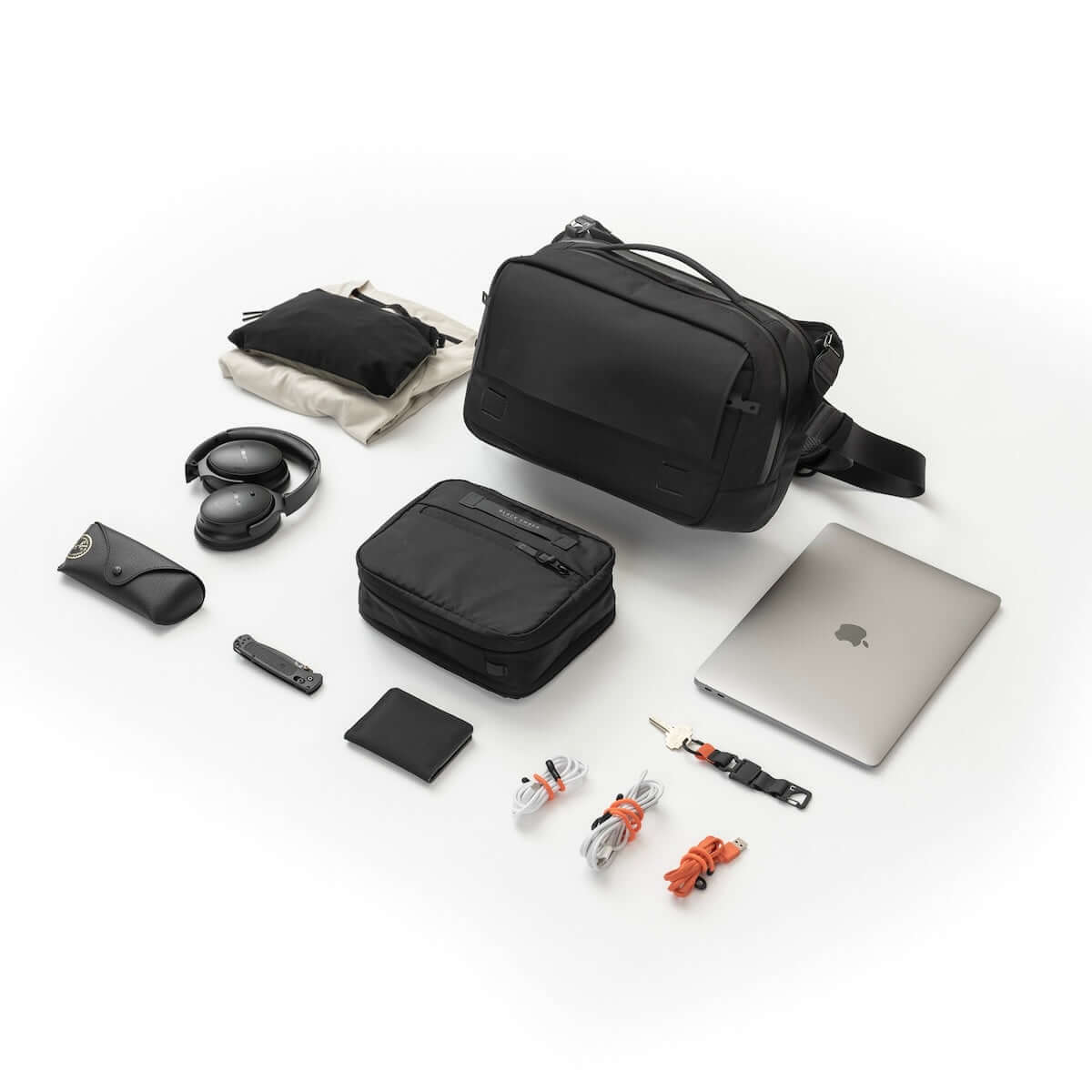 Black Ember Grip Sling 12L backpack designed for urban mobility and durable everyday carry