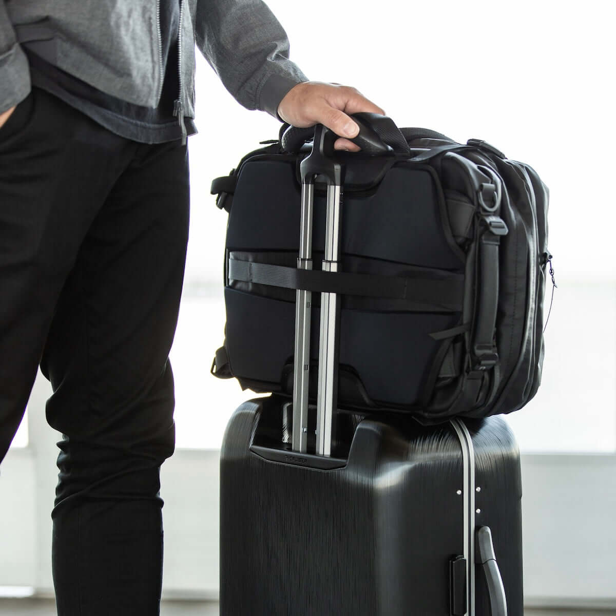 Black Ember Forge 30L expandable work, EDC, travel backpack