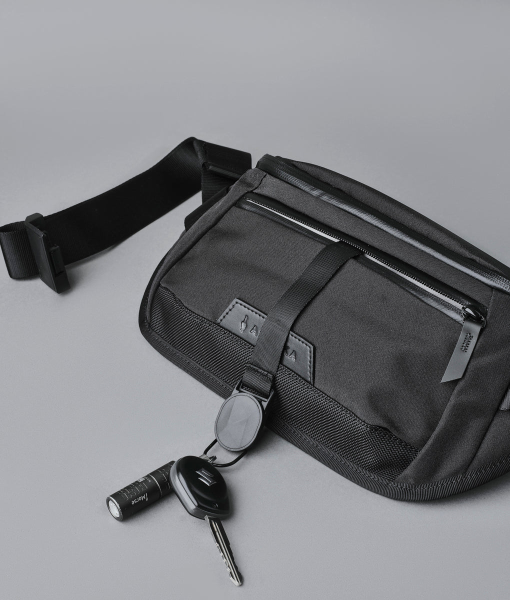 Stylish Alpaka Bravo Sling Mini V2 bag, perfect for daily use and travel, combining durability with sleek design.