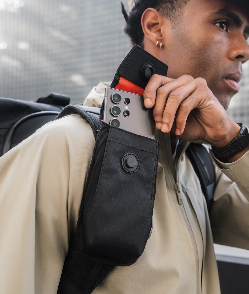 Alpaka Modular Phone Sling V2 designed for versatile carrying and secure phone storage in sleek, durable materials