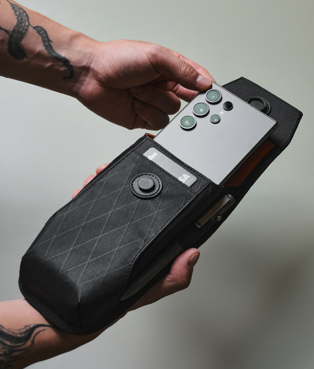 Alpaka Modular Phone Sling V2 designed for versatile carrying and secure phone storage in sleek, durable materials