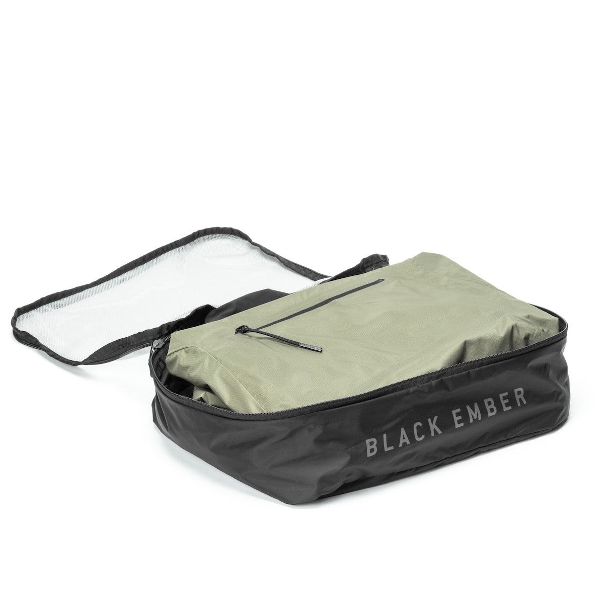 Black Ember PACKING CUBE LARGE - JET BLACK : 12L