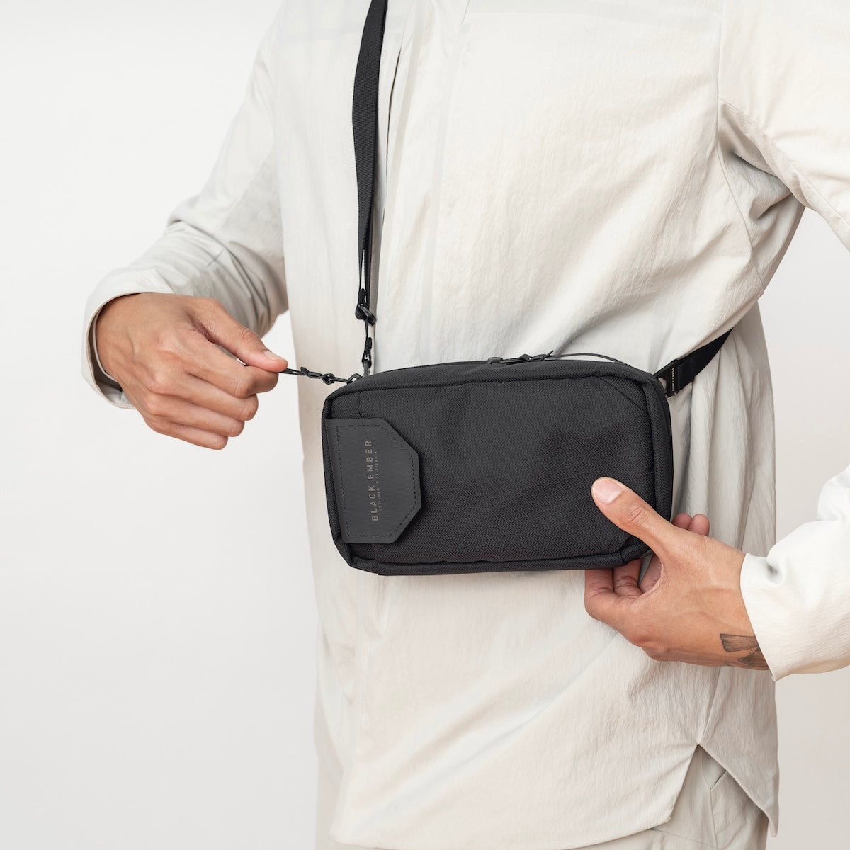 Black Ember TKX CORDURA® RN66 VELOCITY - JET BLACK : 1.5L Sling