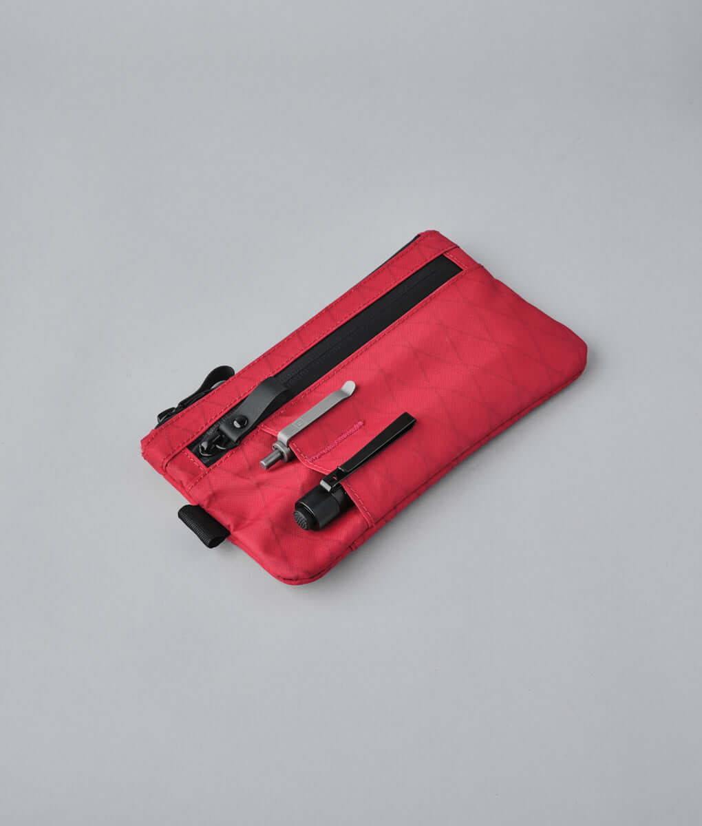 Elegant Alpaca zip clutch, handcrafted for durable and stylish accessories