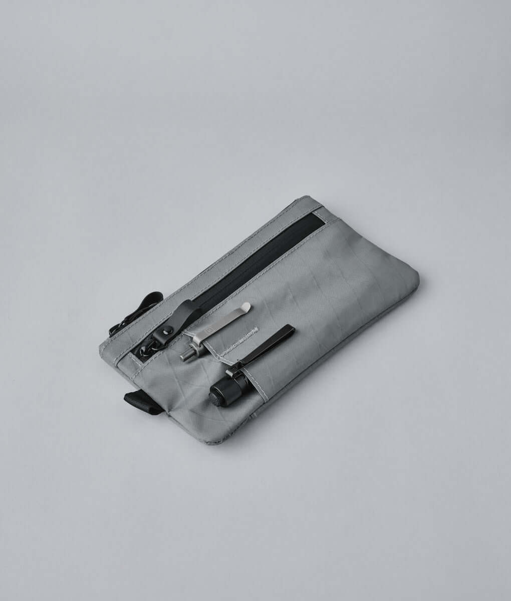 Elegant Alpaca zip clutch, handcrafted for durable and stylish accessories