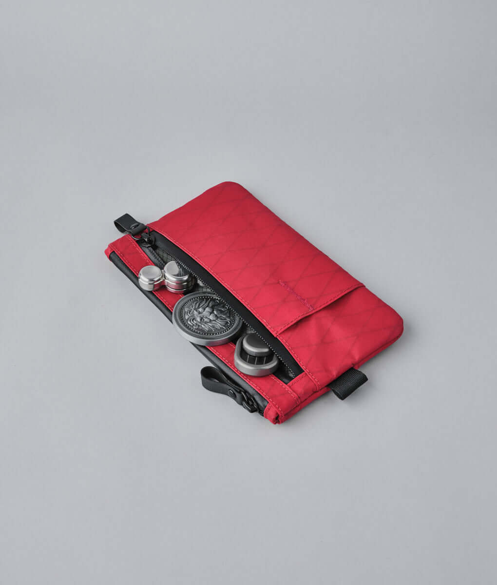 Elegant Alpaca zip clutch, handcrafted for durable and stylish accessories
