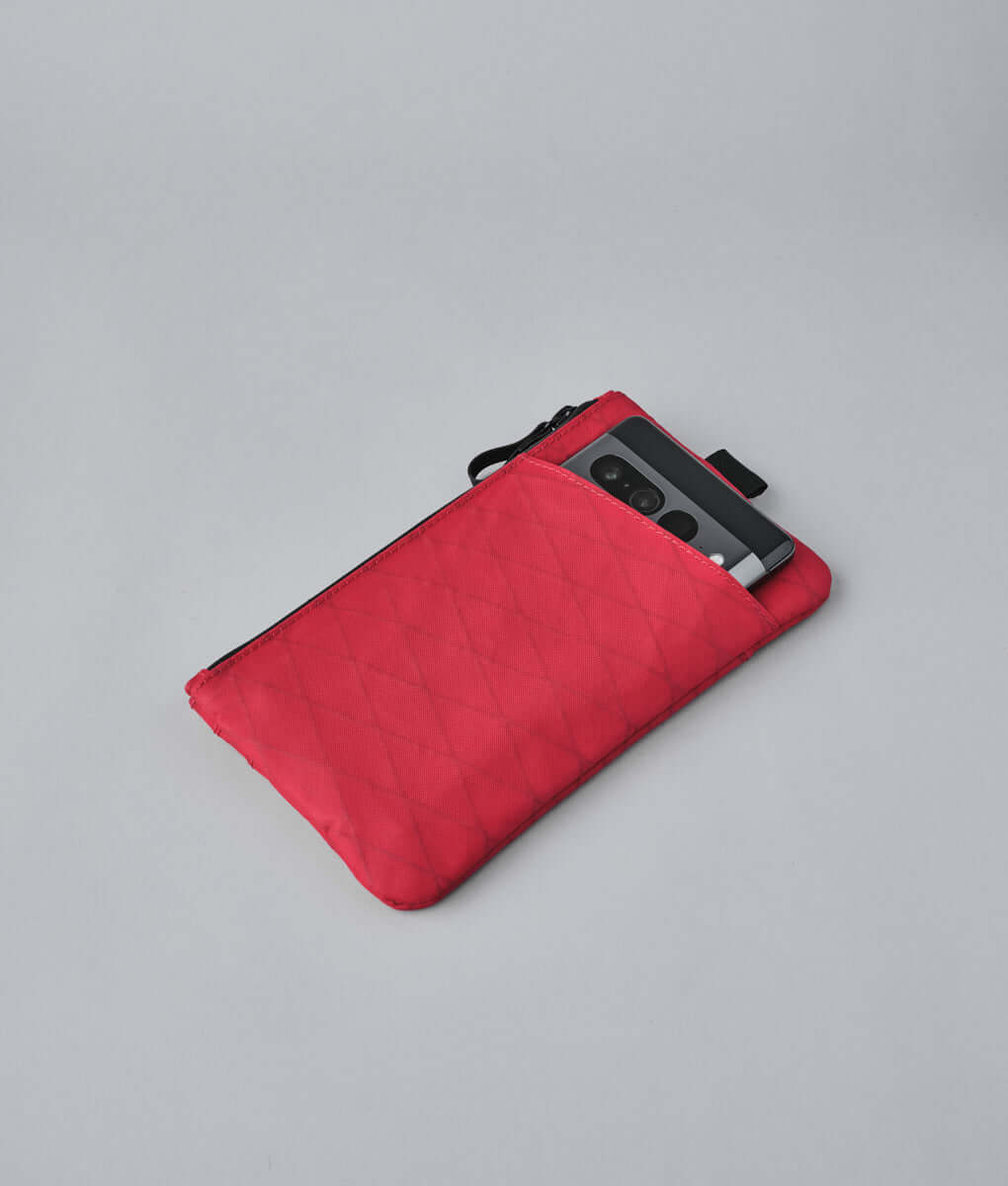 Elegant Alpaca zip clutch, handcrafted for durable and stylish accessories