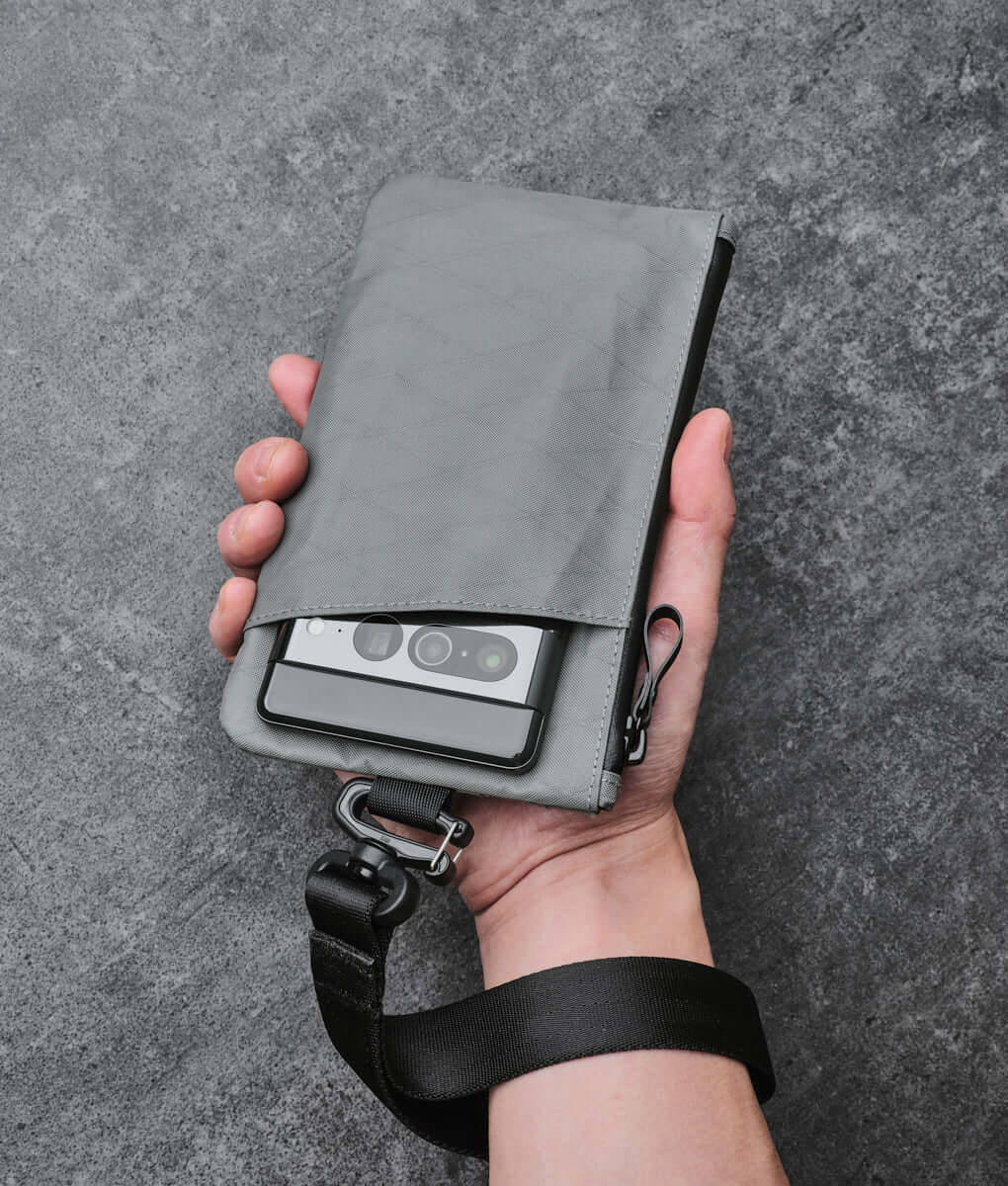Elegant Alpaca zip clutch, handcrafted for durable and stylish accessories