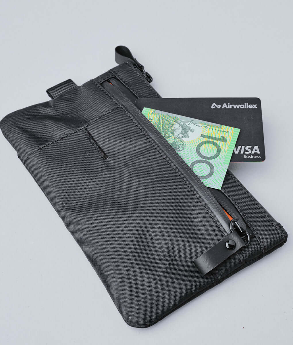 Elegant Alpaca zip clutch, handcrafted for durable and stylish accessories