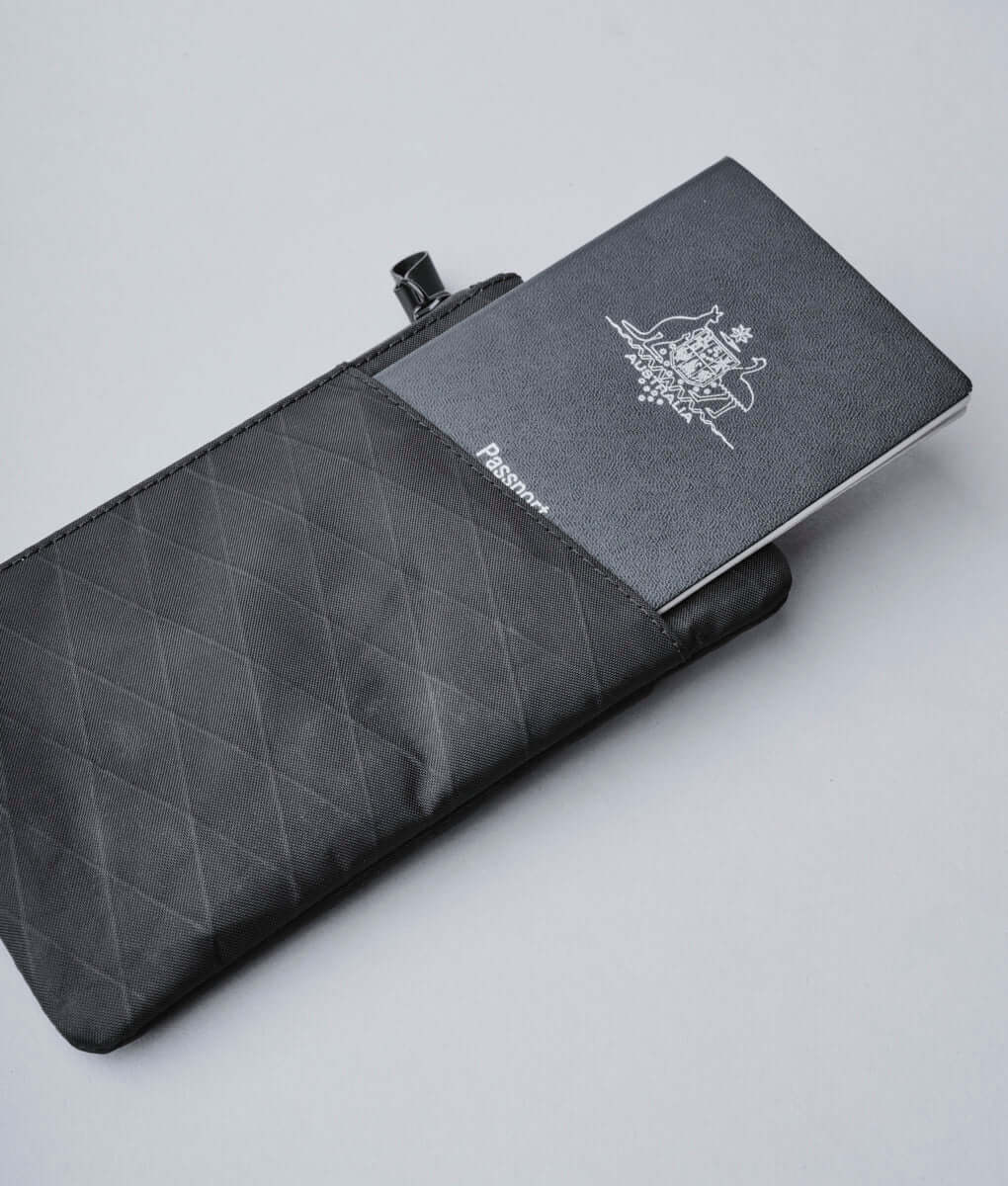 Elegant Alpaca zip clutch, handcrafted for durable and stylish accessories