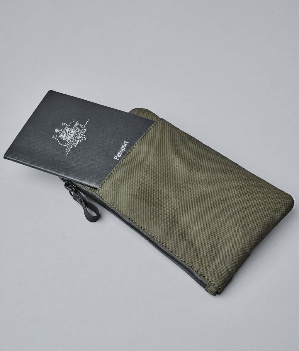 Elegant Alpaca zip clutch, handcrafted for durable and stylish accessories