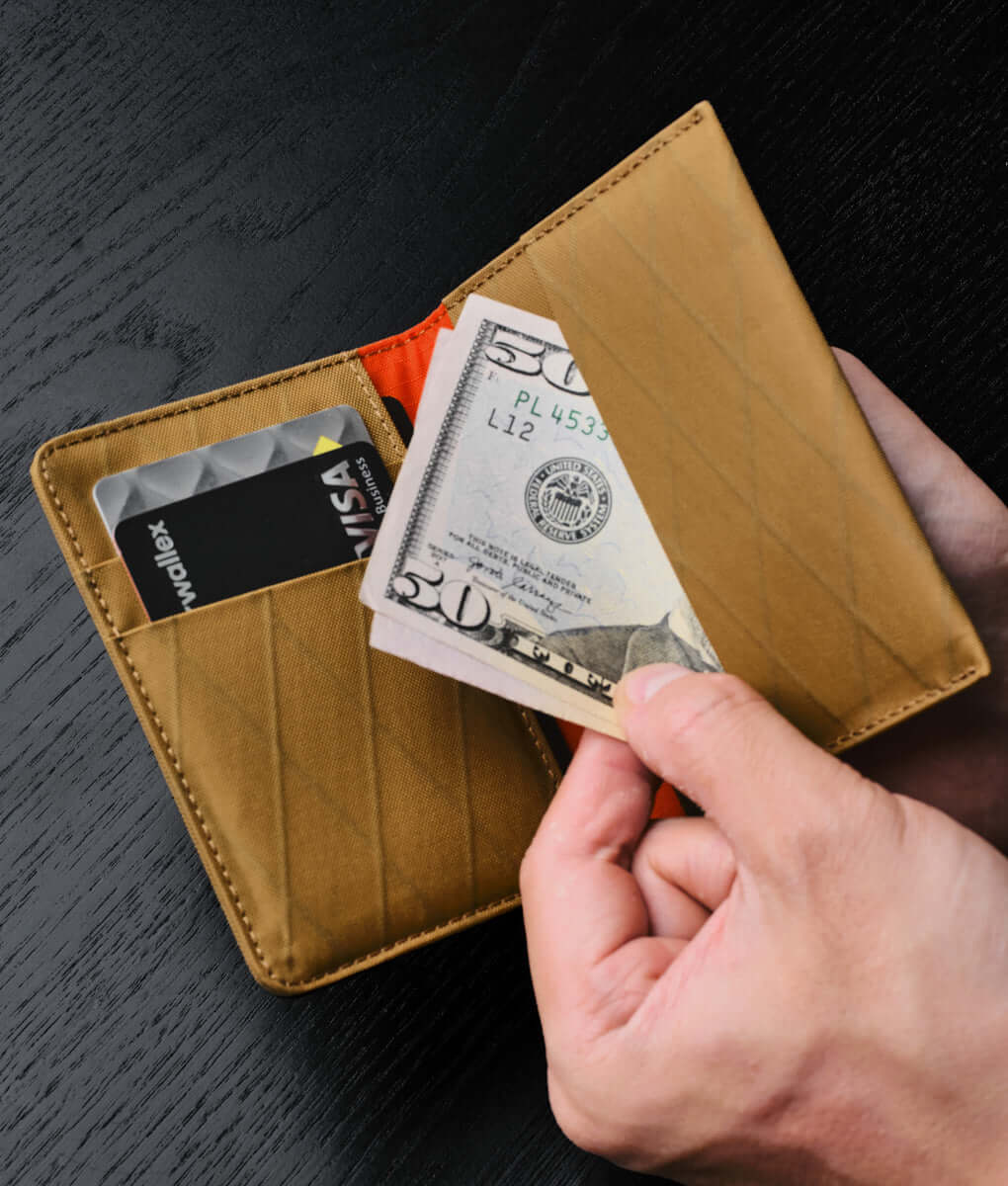 Alpaka bifold ARK wallet showcasing sleek design, premium material, and exceptional durability