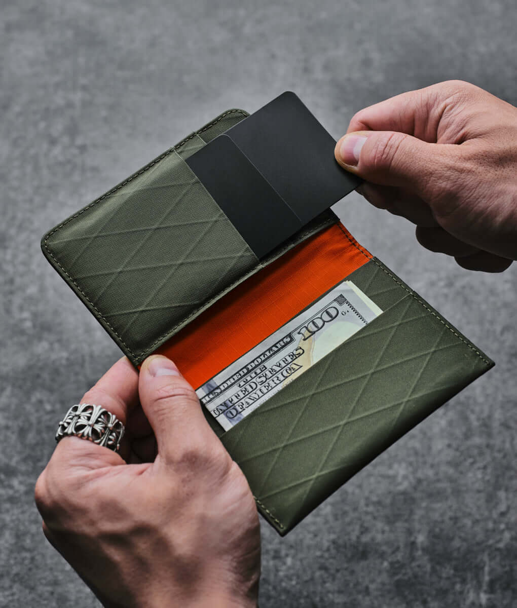 Alpaka bifold ARK wallet showcasing sleek design, premium material, and exceptional durability