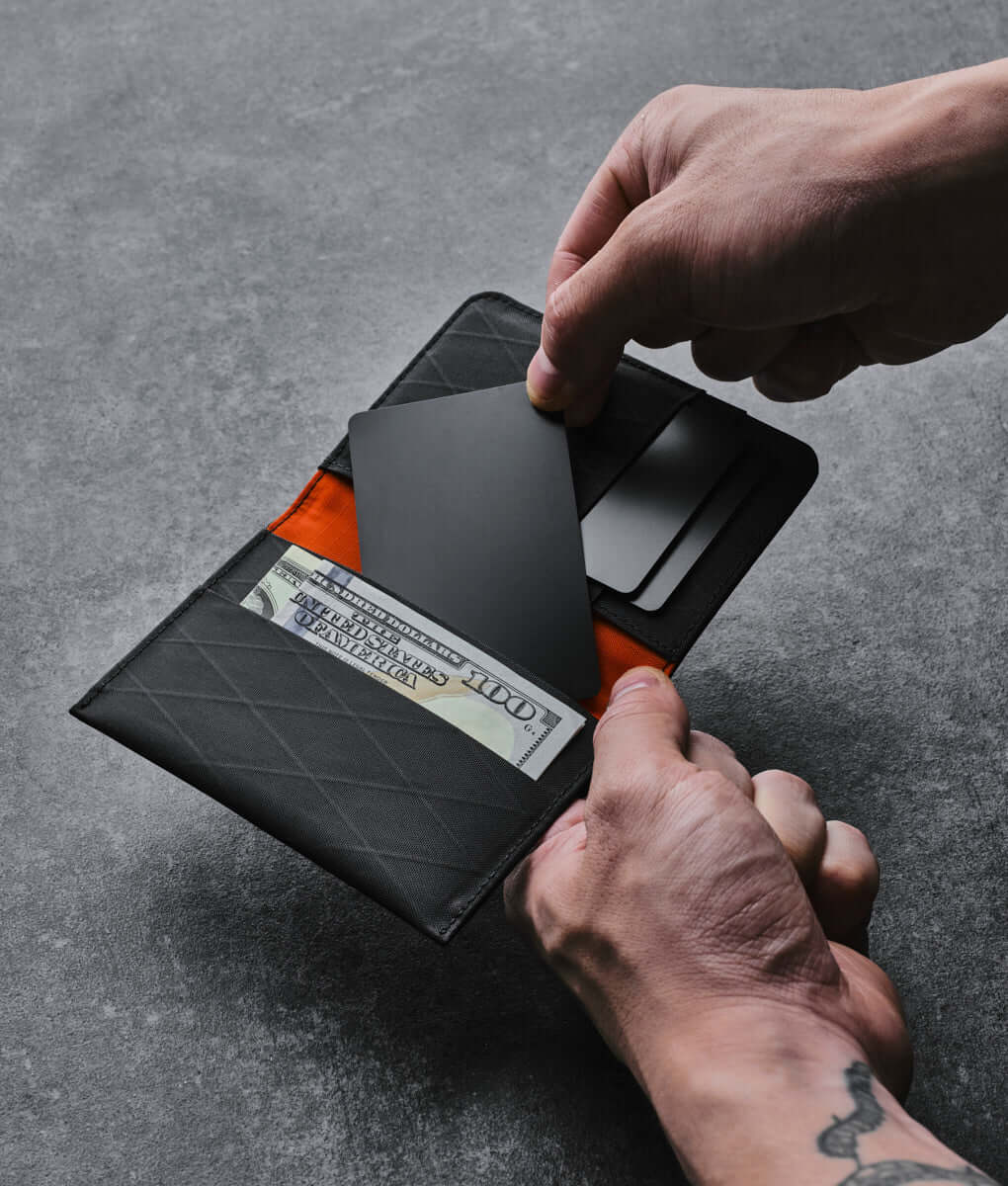 Alpaka bifold ARK wallet showcasing sleek design, premium material, and exceptional durability