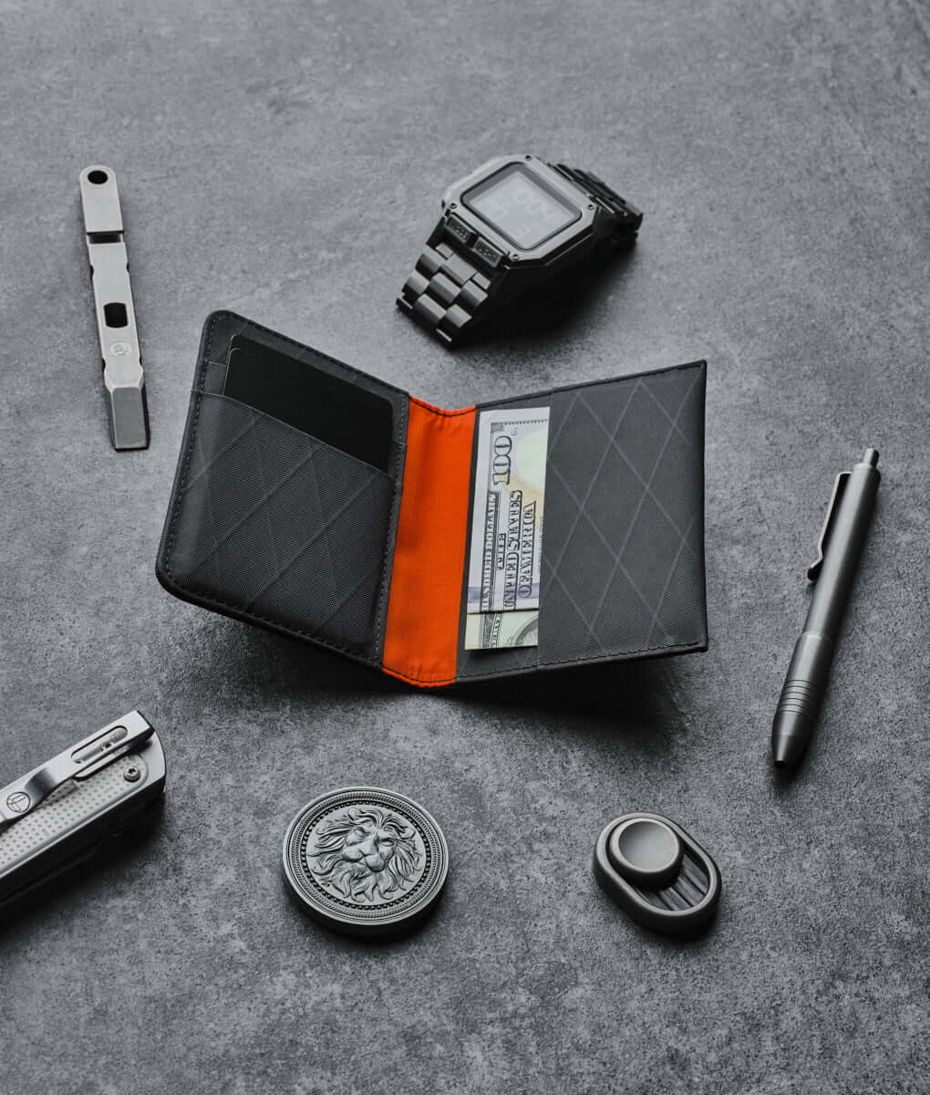 Alpaka bifold ARK wallet showcasing sleek design, premium material, and exceptional durability