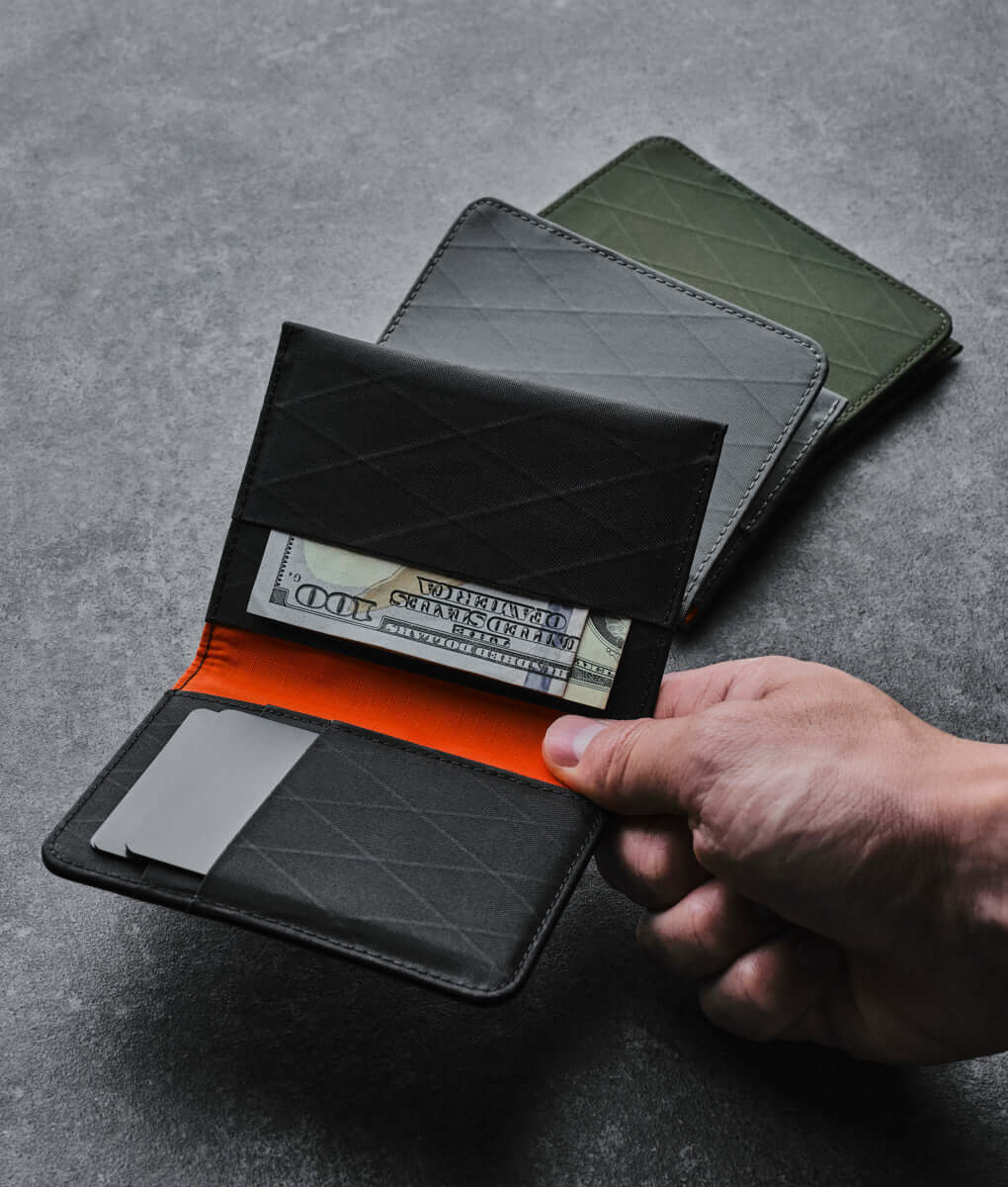 Alpaka bifold ARK wallet showcasing sleek design, premium material, and exceptional durability