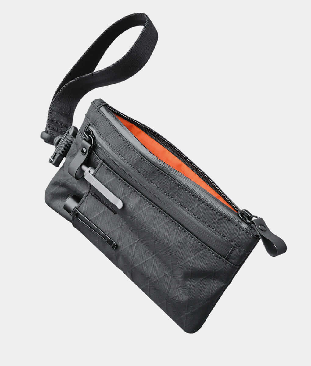 Elegant Alpaca zip clutch, handcrafted for durable and stylish accessories