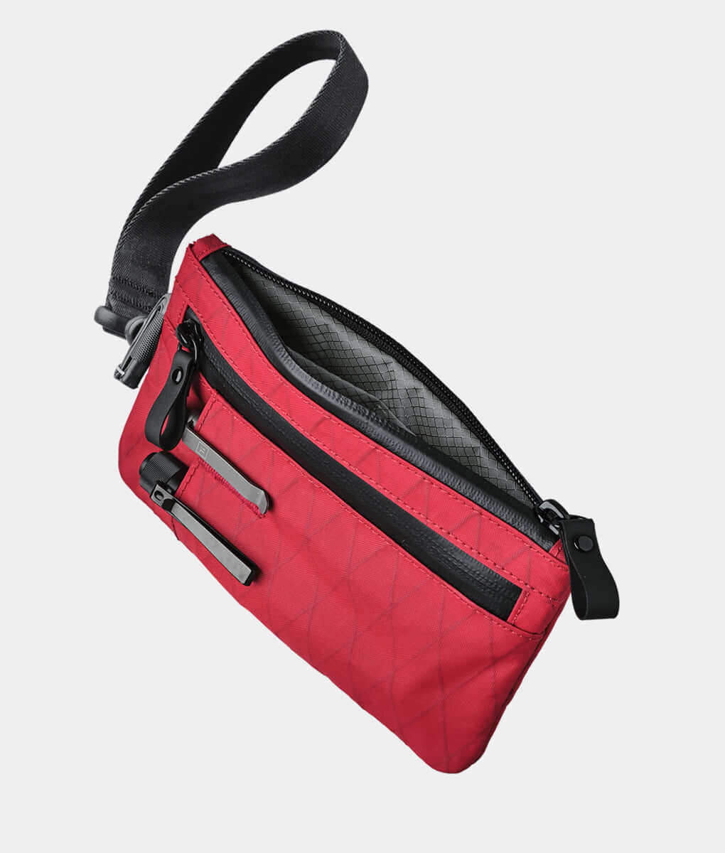 Elegant Alpaca zip clutch, handcrafted for durable and stylish accessories