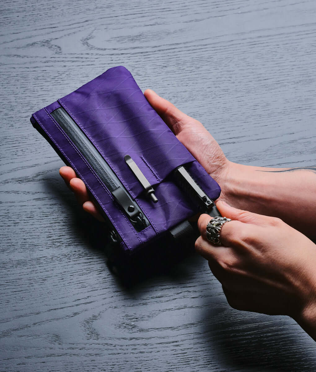 Zip Clutch - Vivid