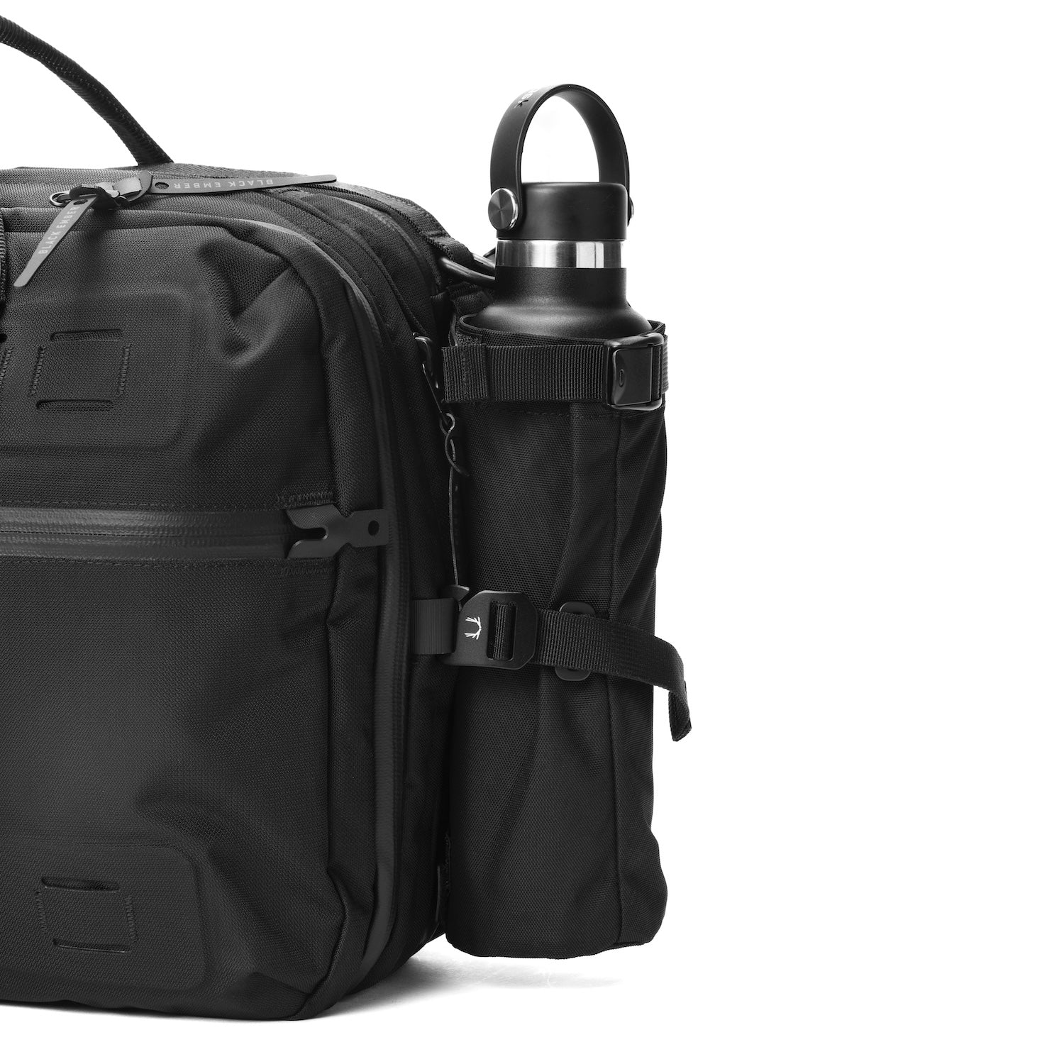 Black Ember FORGE MODULAR WATER BOTTLE HOLDER - JET BLACK