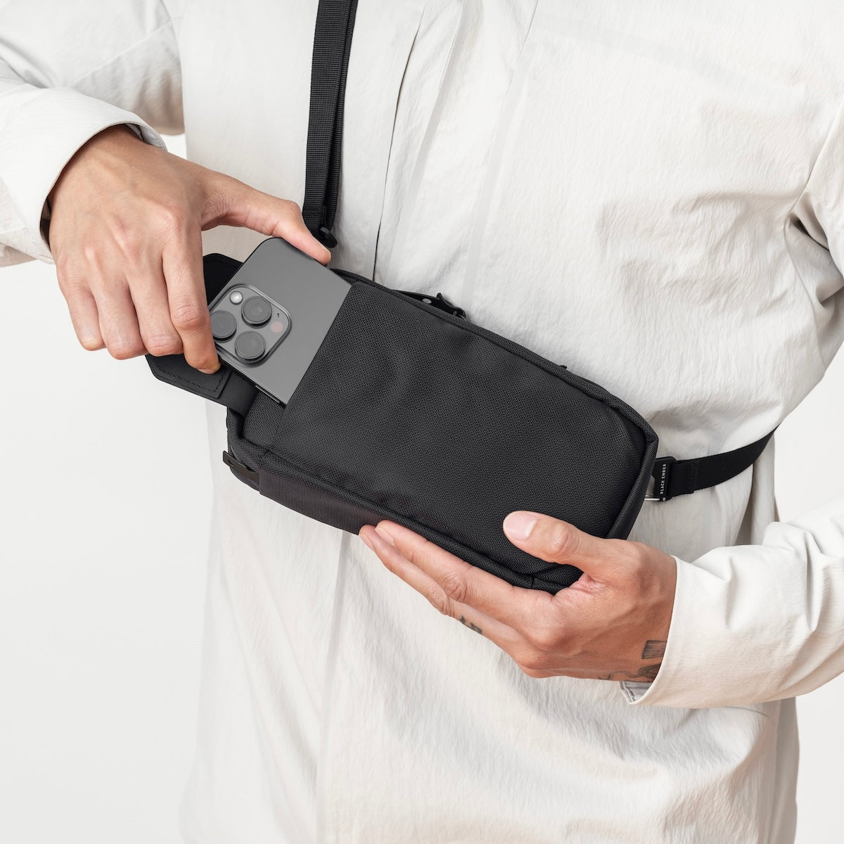 Black Ember TKX CORDURA® RN66 VELOCITY - JET BLACK : 1.5L Sling