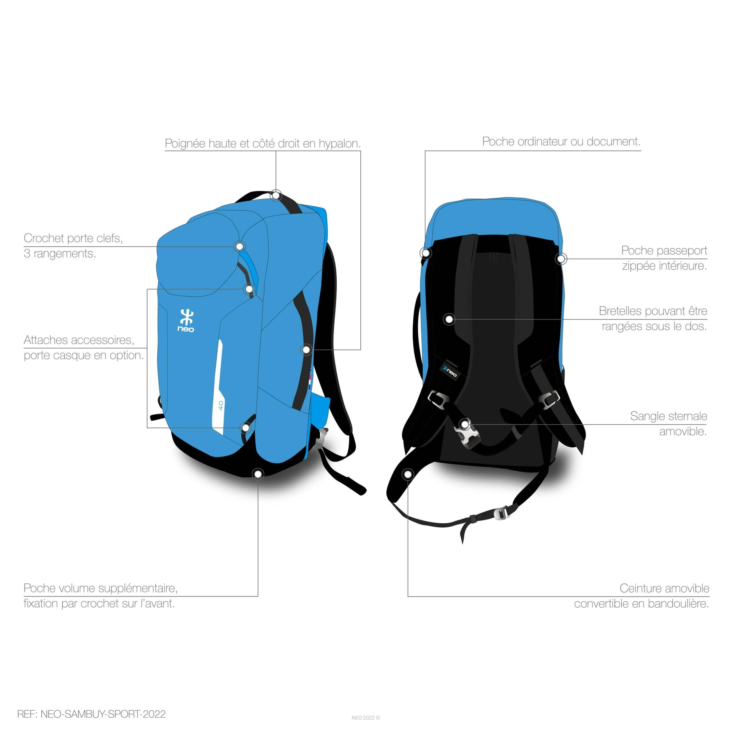Sambuy Sport 40L – Travel Bag