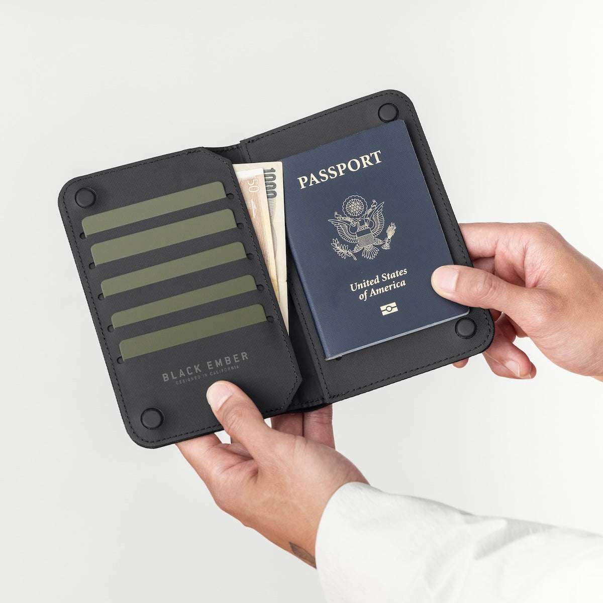 New Black Ember MAGFOLD TRAVEL WALLET CORDURA®